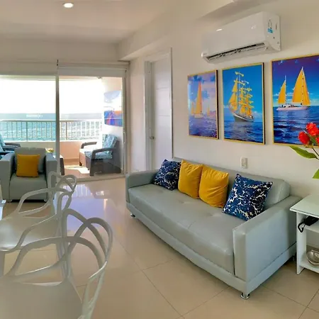 P1-6 Facing The Sea With Pool And Wifi Apartamento Cartagena